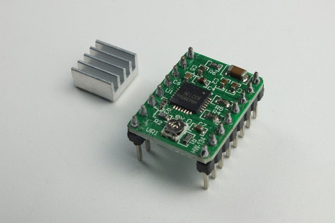 Immagine: Stepper Motor Driver A4988 con dissipatore