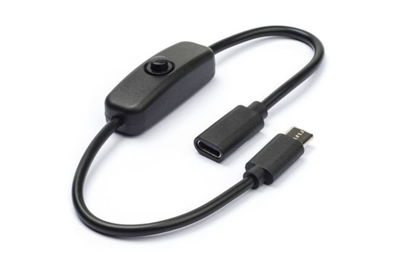 Cavo interruttore USB (0,3 m), interruttore USB on / off, cavo USB con  interruttore, estensione USB