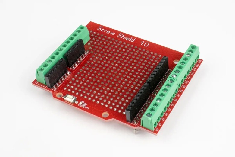 Shield con morsetti per Arduino Uno