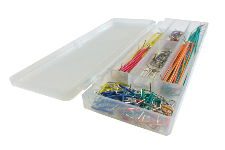 Kit set jumper ponticelli cavi rigidi per breadboard arduino prototipi 140  pz.