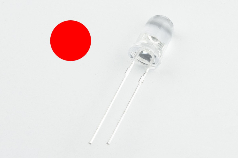 LED rosso (trasparente) 5mm