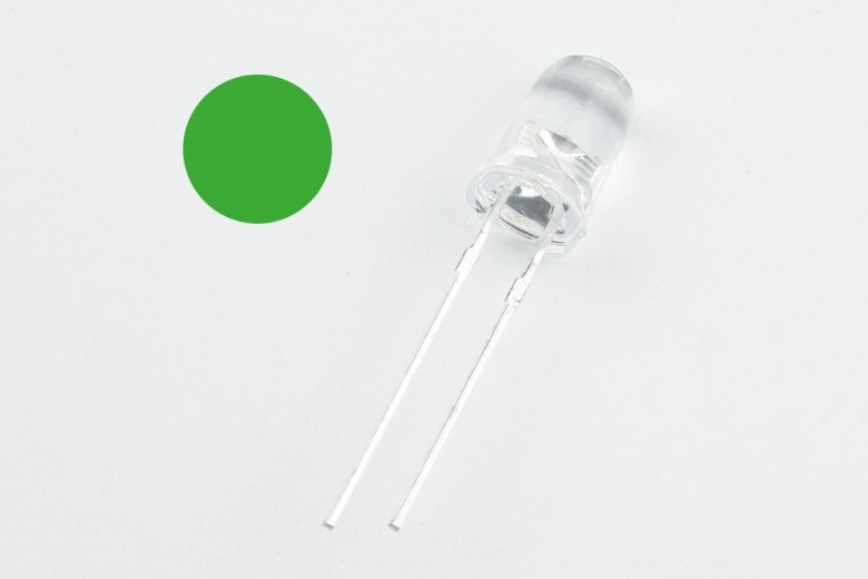 LED verde (trasparente) 5mm