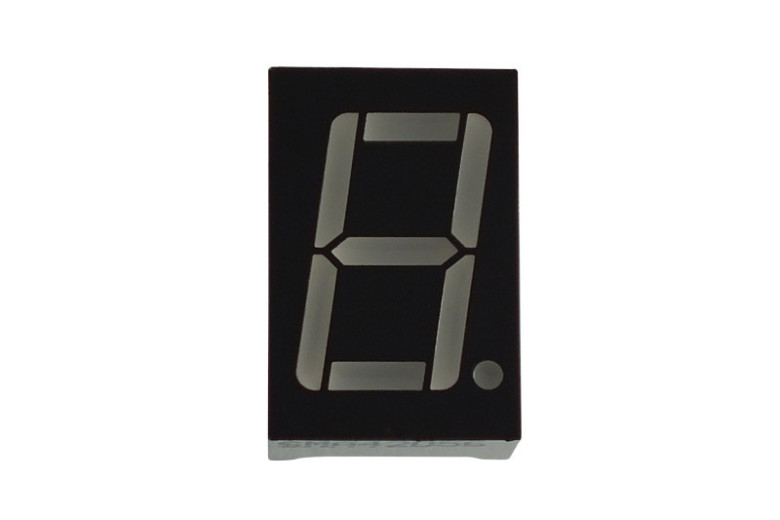 Display 1 cifra 7 segmenti altezza cifra 0 56 tech maker