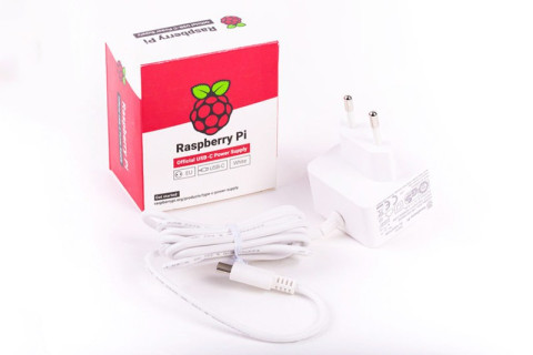 Immagine: Alimentatore ufficiale 15.3W USB-C per Raspberry Pi